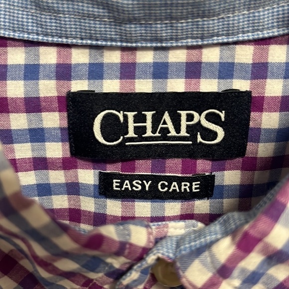 CHAPS men short sleeve button down shirt size xlarge. - Picture 3 of 7